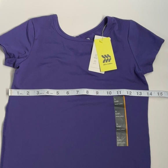 All‎ in Motion toddler Girls short sleeve t-chirt blue size S 6-6X - Picture 5 of 6